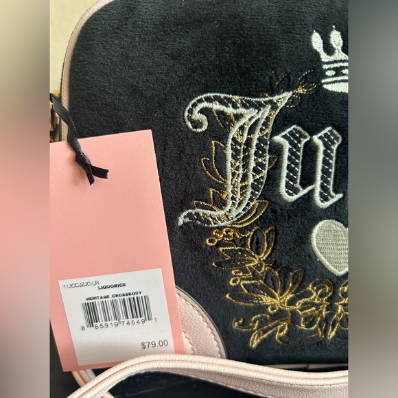 Juicy Heritage Black & Pink Crossbody Bag - Picture 2 of 4